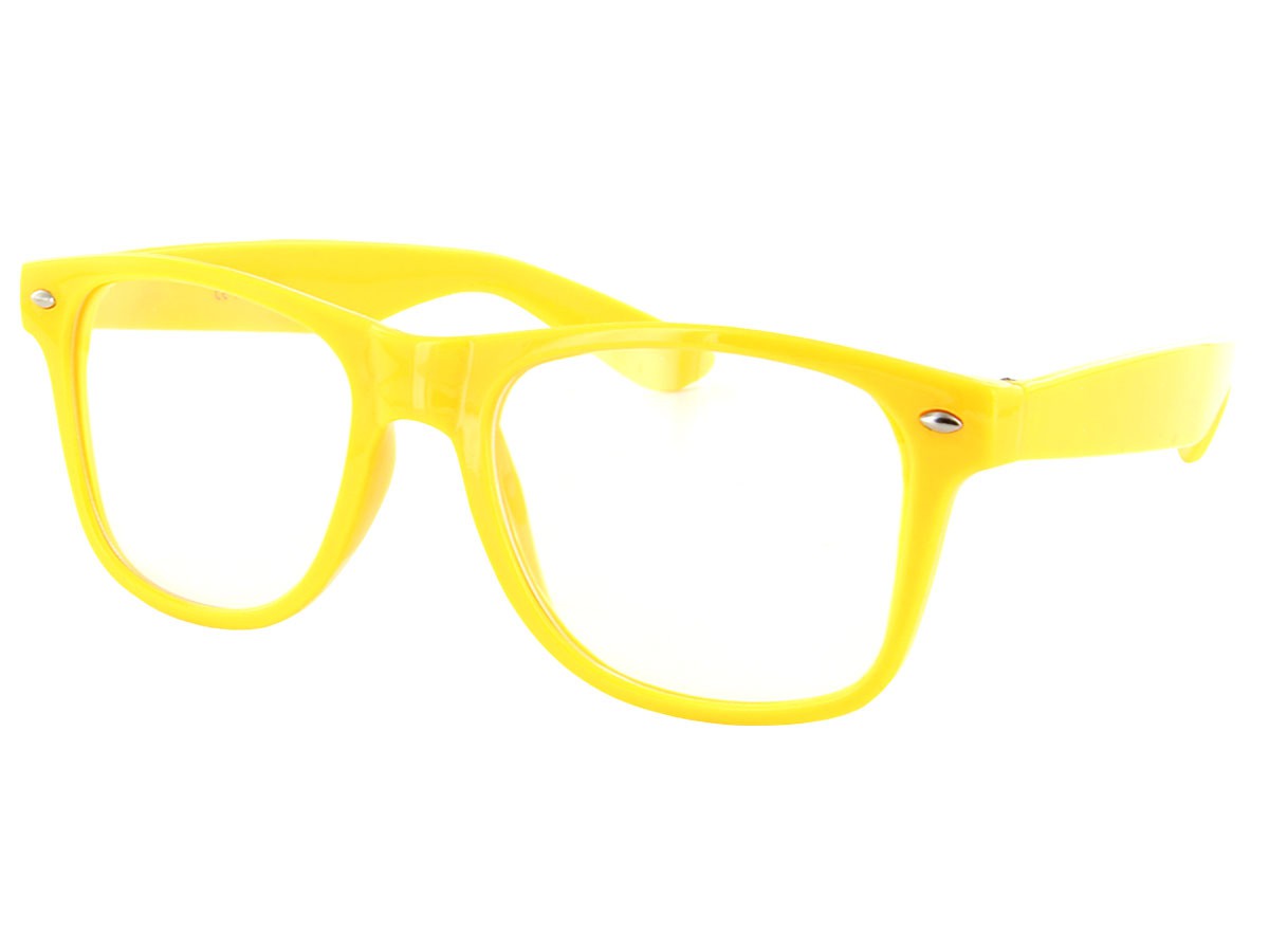 Nerd Brille Retro Hornbrillen Sonnenbrille Atzen Brille Stil Bunt Farbe 