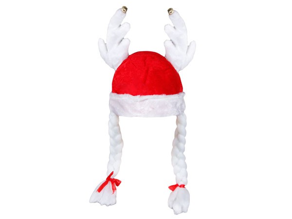 Weihnachtsmütze Nikolaus-Mütze Xmas Christmas weißer 3D Eisbär wm-85 